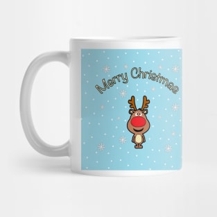 Rudolph the Red-Nosed Reindeer Merry Christmas - Santa Claus Mug